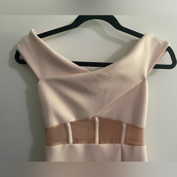 ASOS Bodycon Pink Midi Dress Size 2 - Picture 4 of 7